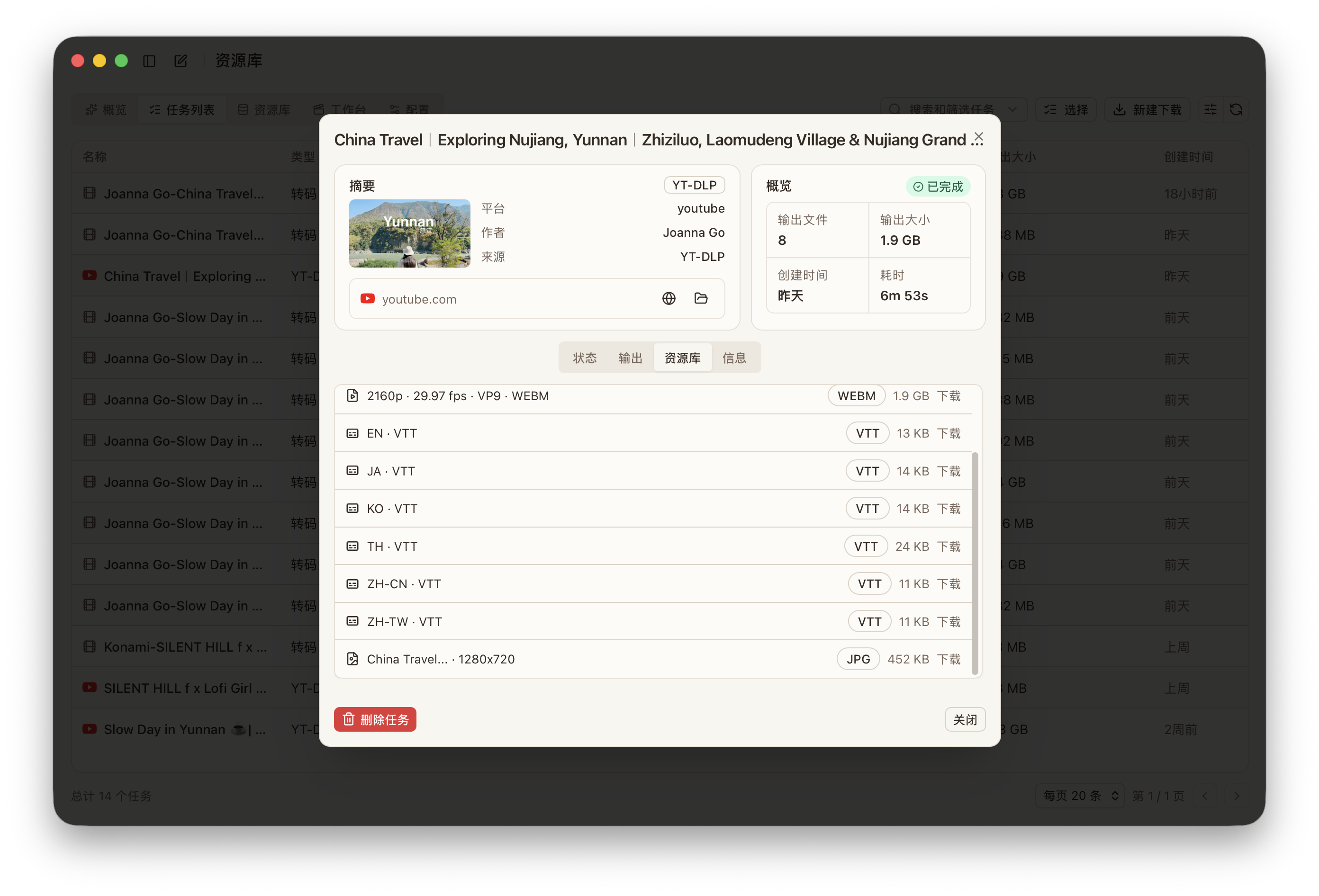 追创作中文视频下载界面
